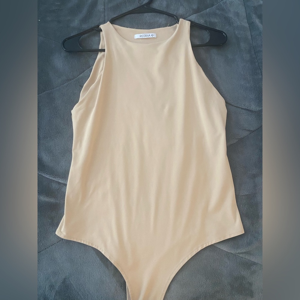 REORIA Women’s Sexy Racerback Halter Tank Top Body Suit